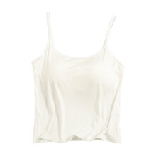 Women's Short Solid Modal Camisole Built-in Bra Padding, Adjustable Straps Sleepwear Loungewear for Home & Outdoor S-XL