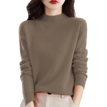 Women's Cashmere Sweater Long Sleeve Crew Neck Loose Fit
