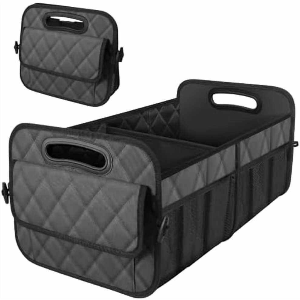 Car Trunk Organizer For Suv Â 6-Pocket, 50L Waterproof Polyester, Compatible With Most Vehicles (Medium, Charcoal) 9357860884785