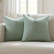Μαξιλαροθήκες Sage Green από λινό σετ 2 τεμαχίων 22x22 ιντσών