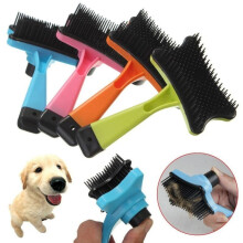 Pet grooming brush Pet Automatic Multi-functional Plastic Comb for Dogs Cats Pet Hair Removal Brush One Button Control