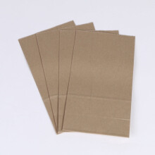HEMOTON100 Bolsas de Papel para Sándwiches, Color Marrón, Fondo Cuadrado, Antiderrames de Grasa