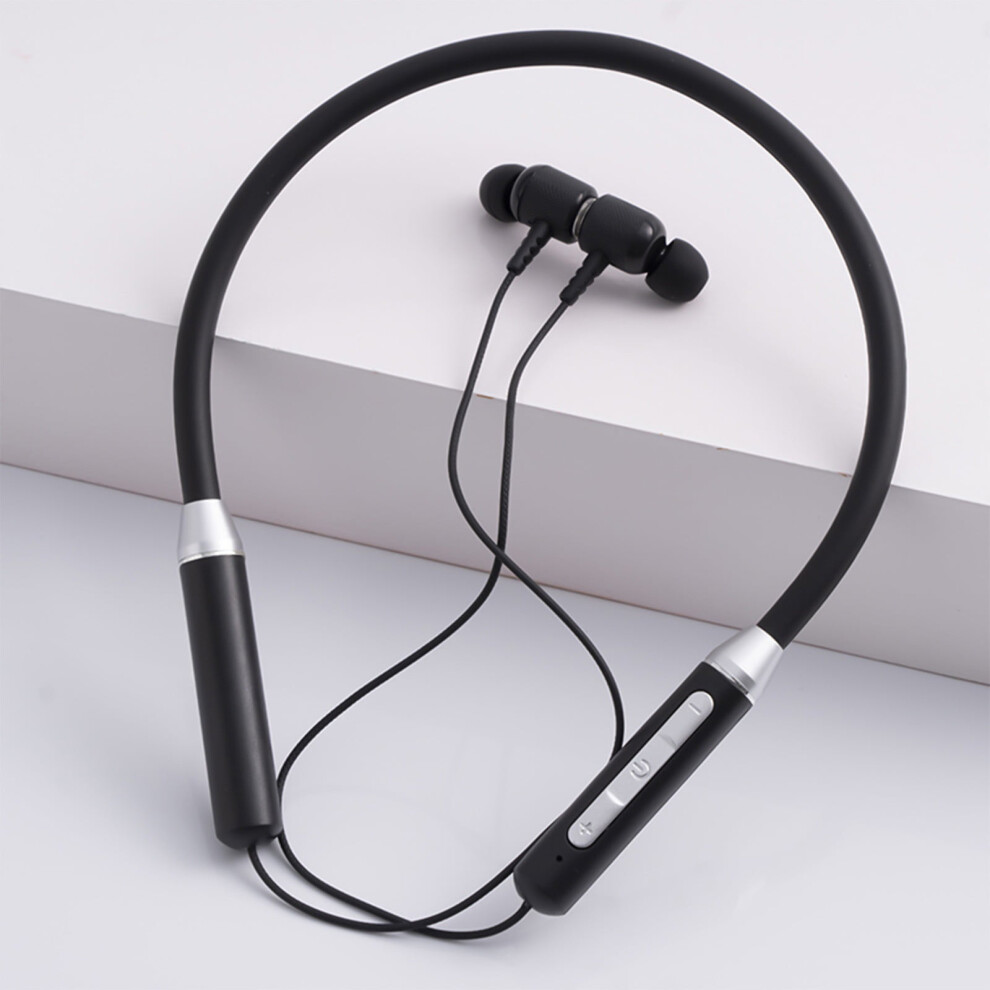 Neckband Bluetooth Headphones With Hd Stereo, Noise-Cancelling Mic & Magnetic Earbuds Â Compatible With All Bluetooth Devices 9557311312618