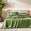Σετ σεντόνια Satin King – 4 τεμάχια σεντόνια Sage Silky με βαθιές τσέπες, πολυτελή μεταξωτή 1