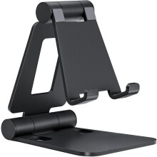 Dubbelt hopfällbart telefonställ kompatibelt med iPhone 16–11, XS–Xr, 8 och Nintendo Switch