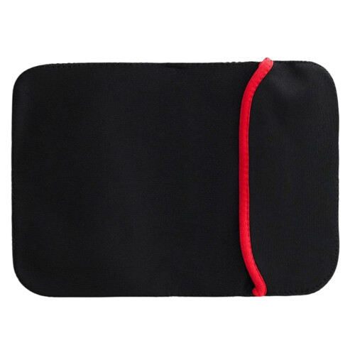 Capa para laptop de 15,6 polegadas em neoprene SBR preto.