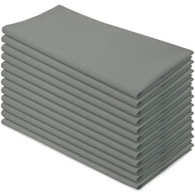 Geschirrtücher aus Baumwoll-Mehlsack, 68,5 x 68,5 cm, Stahlgrau