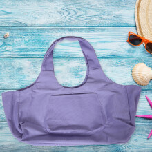 Homoyoyo Fitness Tote Bag, úložná taška na jogu, fialová plátená, veľká kapacita, 1 ks