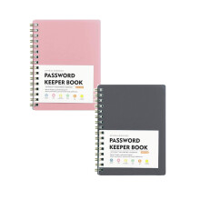 Alfabetisch wachtwoordenboek met harde kaft, organizer (2 stuks)