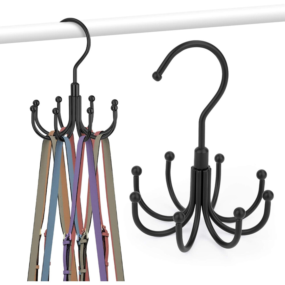 2 Pack Purse Hanger Organizer For Closet, Rotatable Sturdy Purses Holder Holds 16 Bags, Metal Space Saving Closet Organizers And Storage, Silver 9557311403002
