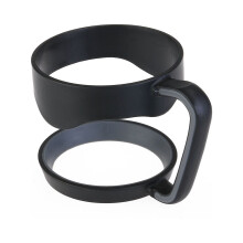 Poignées pour gobelets en polypropylène noir, lot de 1, pour les voyages