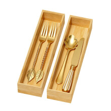 Organisateur de tiroir en bambou 12 x 3 x 2 pouces