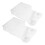 10Pièces Rangement Murale Broschure Transparent Perçage 3