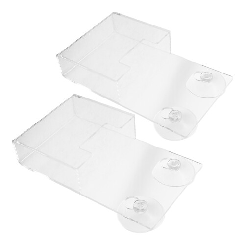 10Pièces Rangement Murale Broschure Transparent Perçage 2
