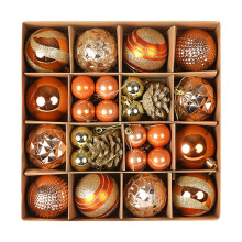 36 Pieces Christmas Balls Crafts Shatterproof Xmas Hanging Tree Pendants Baubles orange