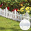 KCT KCT 2 Pack -  Interlocking Flexible White Picket Fence Garden Borders - 16 Pieces Total 1
