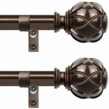 Justerbart metalgardinstangsæt – 86 til 142 cm, 1,25 cm