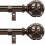 Justerbart gardinstangsett i metall 86–142 cm 1