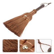 1 mini balai de nettoyage pour adultes, couleur marron, 24 x 8 cm