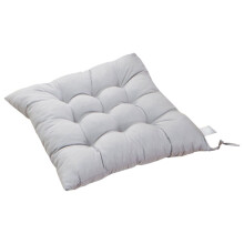 FAMTKT Sittdyna med band, 43 x 43 cm, grå – Stoldyna för inomhus-/utomhusbruk, uteplats, trädgård och kontor