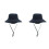 2Pièces Chapeau Pêcheur , Uv, Large , Corde Détachable 2