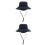 2Pièces Chapeau Pêcheur , Uv, Large , Corde Détachable 5