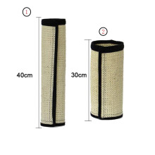 Alfombrilla rascador de sisal para gatos: se envuelve alrededor de las patas de los muebles para evitar arañazos, compatible con gatos.