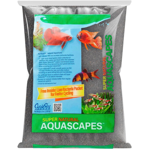 CaribSea Midnight River Sand fine black substrate 10 lbs