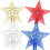 PVC Christmas Tree Topper Star 20cm Blue 1