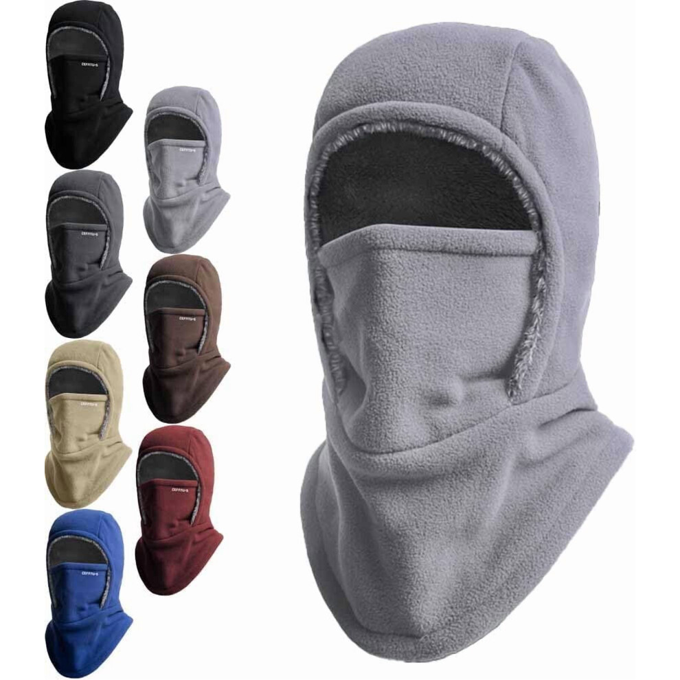 Unisex Balaclava Ski Mask Fleece Windproof Warm Face Cover Black/Dark/Gray 9122141235286