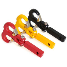 Metal Trailer Hook Goat Horn-Shaped Rescue Hook for 1/10 RC Model Car Crawler SCX10 AT6 NT6 NT4 Yellow