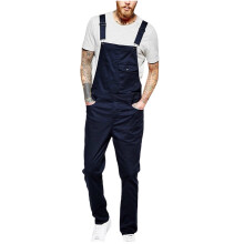 Rbaofujie Mens Cargo Pants with Pockets Mens Jeans Wash Overall Jumpsuit Streetwear Pocket Suspender Pants Trousers Blue
