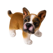 8,6 inch levensechte Franse hond knuffel, ultrarealistische pluche Franse bulldog pop, puppy pluche speelgoed, kindercadeau of artikelserie