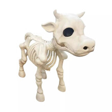 Décoration de fête sur le thème d'un squelette de vache, os d'animal réalistes en résine pour une décoration de cimetière intérieure et