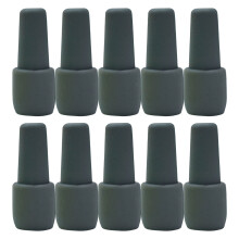 Lot de 10 bouchons de vin en silicone, réutilisables et incassables, compatibles avec les bouteilles de vin et de champagne, gris.