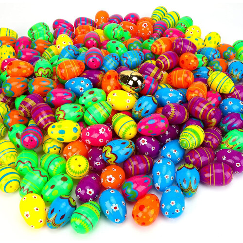 200 uova di Pasqua in plastica stampate