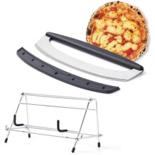 Tăietor de pizza Rocker din oțel inoxidabil, 14 inci