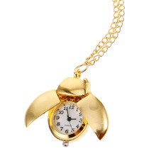 Montre de poche vintage Coccinelle, montre de poche fantaisie avec chaîne, montre de poche rétro à quartz, petite montre de poche vintage portable.