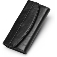 Portofel din piele pentru femei, capacitate mare, cu suport pentru carduri de credit și telefon, pentru portofel organizator, maro deschis