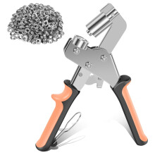 Zestaw szczypiec do oczek 3/8 cala z 500 metalowymi oczkami