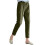 Calça feminina de linho cor sólida, com bolsos e modelagem reta. 1