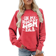 Sudaderas de otoño para mujer, sudadera estampada tipo jersey, manga larga, cuello redondo, informal, suave, de felpa, top de moda para ropa urbana