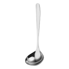 Cuchara para olla caliente de acero inoxidable grueso con cuenco hondo y bordes pulidos – Compatible con todas las ollas calientes