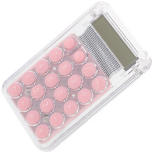 Calculator de birou Tineasur Delicate, plastic roz, pachet de 1