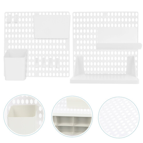 Wand-Lochplatten-Organizer, 1 Set, Kunststoff-Lochplatte