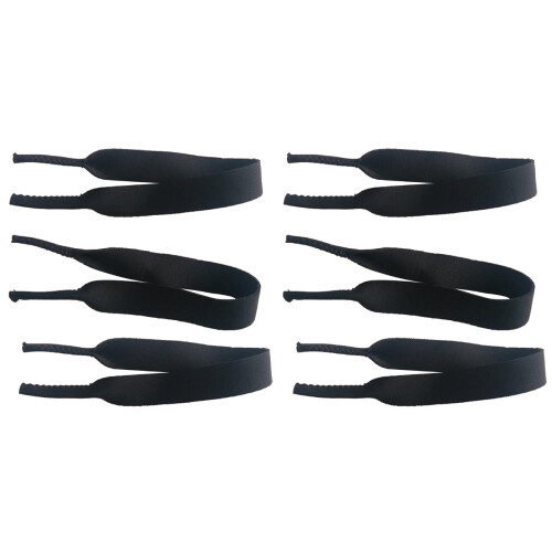 6Pièces Lunettes Noir Élastique Pour Sports Eau 1