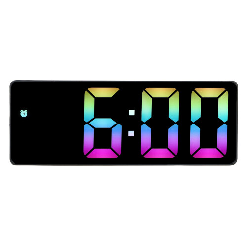 LED Digital Alarm Clock with Large Display, ABS, 16x6x2.6cm 2