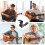1Ensemble Cale-Pied Guitare Acier Noir Support Cou Flexible Portable 6