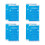 Cooling lamps rectangular set of 8 blue 1