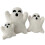 Spökhalloween-prydnadskuddar3-pack bomull 1